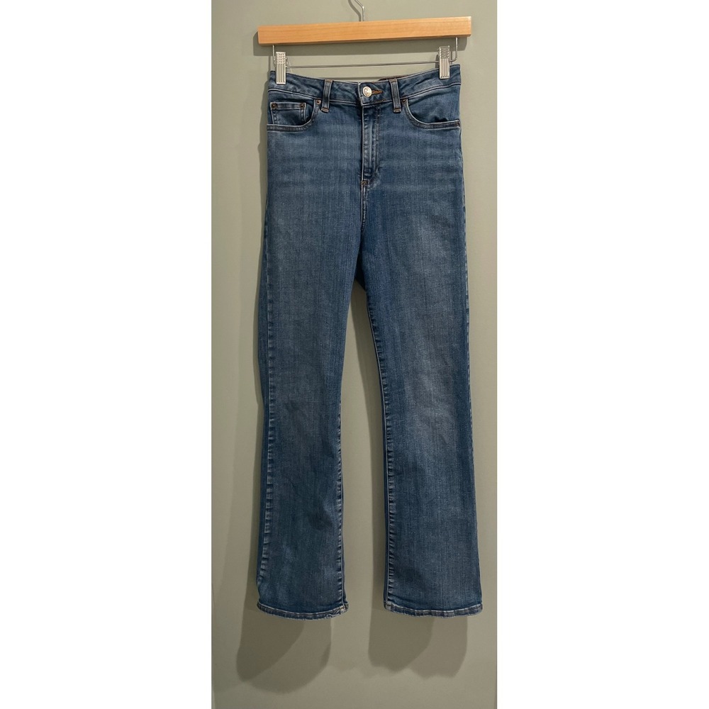 ASOS DESIGN Women Blue Wash Flare Jeans Size 26